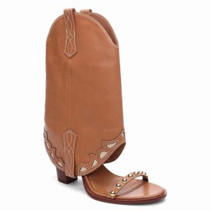 Ash Kentucky Almond Bootie Sandalen Damen Braun | 075208-988